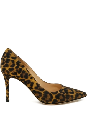 Gianvito Rossi 70mm Gianvito leopard-print stiletto pumps - Multicolour