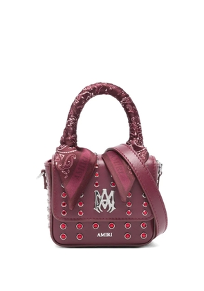 AMIRI studded logo mini bag - Purple