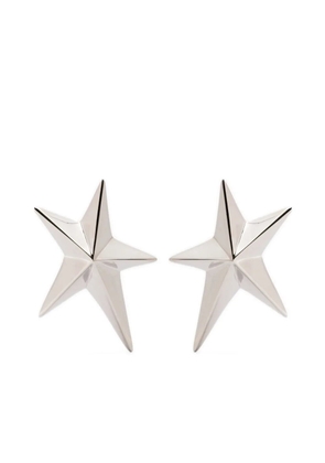 Mugler star-shaped earrings - Silver