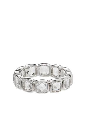 Tom Wood Cushion Band Rock crystal-embellished ring - Silver