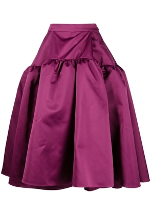 Huishan Zhang Joan ruffle-detailing skirt - Purple