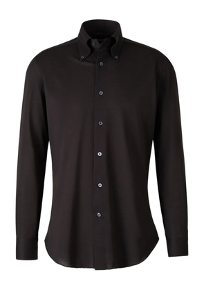 Fray button-fastening shirt - Black