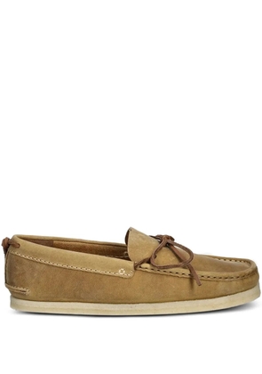 Clarks Originals leather lace-up loafers - Brown