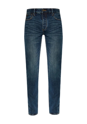 Emporio Armani logo-plaque jeans - Blue