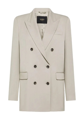 Seventy double-breasted peak-lapel blazer - Neutrals