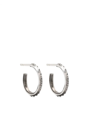 WERKSTATT:MÜNCHEN fine-scales hoop earrings - Silver