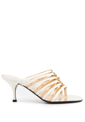 Valentino Garavani Rockstud 70mm strappy mules - White