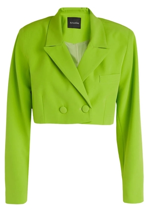 ACTUALEE cropped blazer - Green