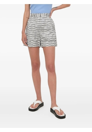 Tiger of Sweden patterned short shorts - White