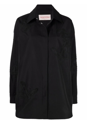 Valentino Garavani embroidered butterfly shirt - Black