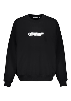 Off-White logo-print crew-neck sweatshirt - Black