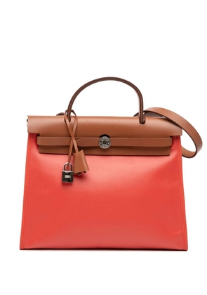 Hermès Pre-Owned 2019 Toile Herbag Zip 31 satchel - Brown