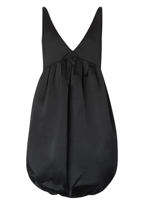 Burberry Duchess Satin Bubble Hem Dress - Black