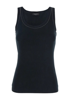 Fabiana Filippi ribbed-detail tank top - Black