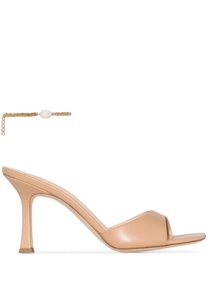 Magda Butrym Estonia 80mm square toe mules - Neutrals