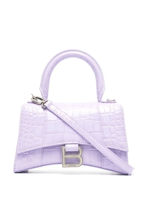 Balenciaga XS Hourglass top-handle bag - Purple