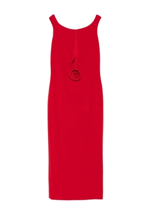Magda Butrym floral-appliqué midi dress - Red
