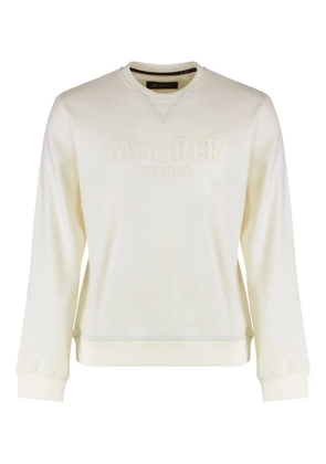 Moorer ribbed-knit wool sweater - White