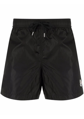 Moncler logo-patch swimming shorts - Black