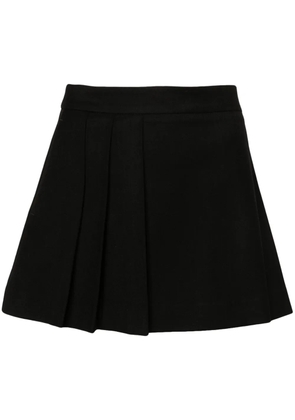 P.A.R.O.S.H. asymmetric pleated miniskirt - Black