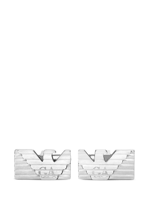 Emporio Armani logo-motif cufflinks - Silver