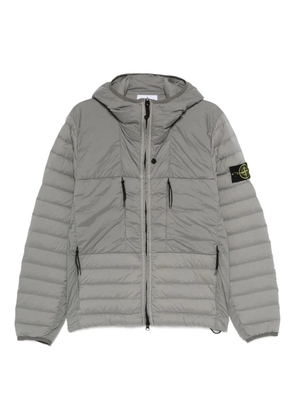 Stone Island hooded quilted jacket - Grey