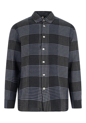 Sunflower checked long-sleeved shirt - Black