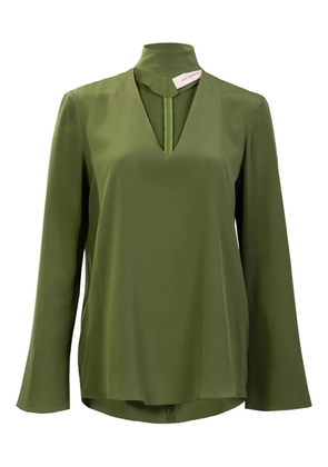 Silvia Tcherassi Kelsey funnel-neck blouse - Green