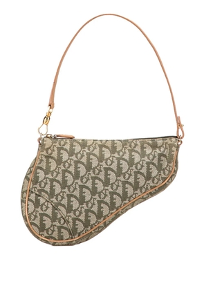 Christian Dior Pre-Owned 2001 Mini Diorissimo Canvas Saddle Pochette shoulder bag - Green