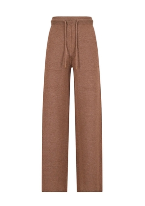 Max Mara knitted-texture drawstring trousers - Brown
