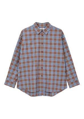 TOMBOY check-pattern shirt - Blue