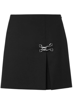 MOSCHINO JEANS hook tailored miniskirt - Black