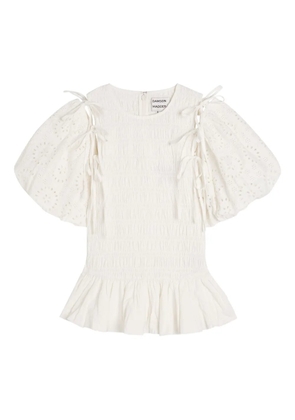DAMSON MADDER Becca broderie-anglaise blouse - White