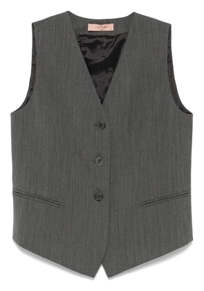 TWINSET textured waistcoat - Grey