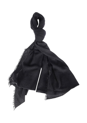 Faliero Sarti Adriel frayed scarf - Black
