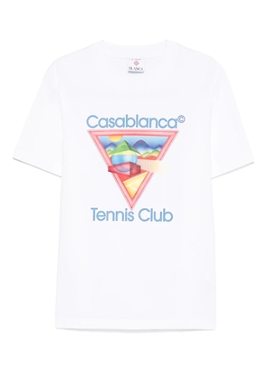 Casablanca Tennis Club Icon organic cotton T-shirt - White