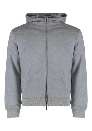 Moorer Ryan-JT zip-up hoodie - Grey