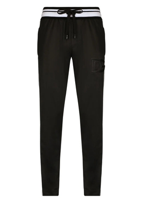 Dolce & Gabbana logo-tape track trousers - Black