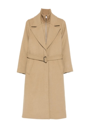 Woolrich notched-lapels coat - Brown