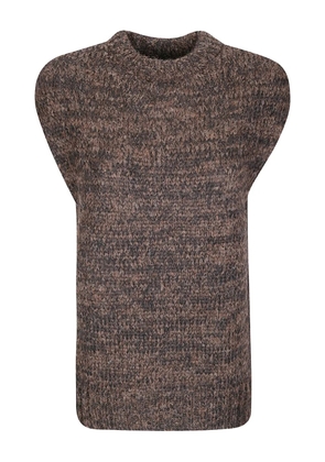THIBAULT VAN DER STRAETE sleeveless sweater - Brown