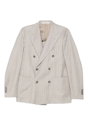 Tagliatore pinstripe double-breasted suit - Neutrals