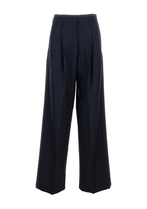 Golden Goose pinstripe pleated trousers - Blue