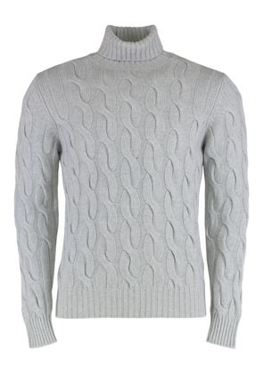 Moorer Gordon-WS3 cable-knit roll-neck sweater - Grey