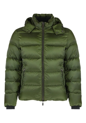 Moorer hooded quilted down jacket - Green