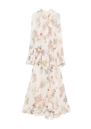 ZIMMERMANN Hypnotic Flutter asymmetric dress - Neutrals