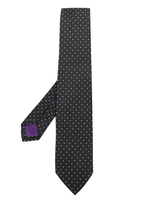Ralph Lauren Purple Label polka dot silk tie - Black