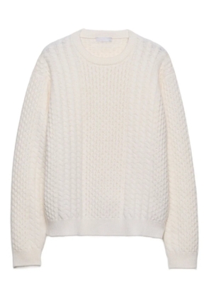 Prada wool crew-neck sweater - White