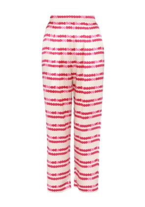 ERES Roméo heart-print silk pyjama trousers - Pink