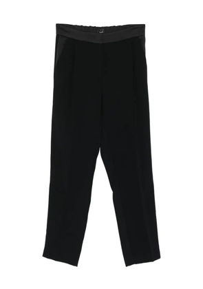 Marella elastic-waistband pocket trousers - Black