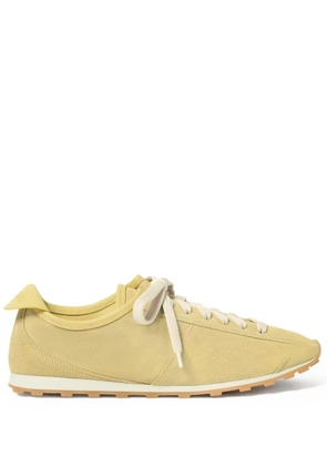 Jacquemus The Tennis suede lace-up sneakers - Yellow